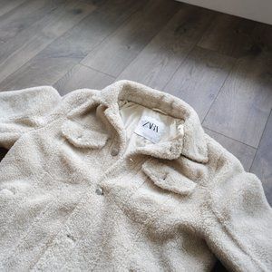 Unisex Zara Sherpa fleece Jacket Size S Men's